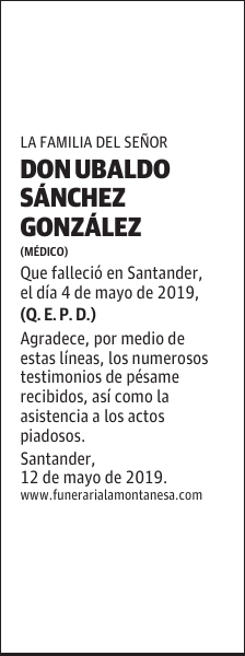 DON UBALDO SÁNCHEZ GONZÁLEZ