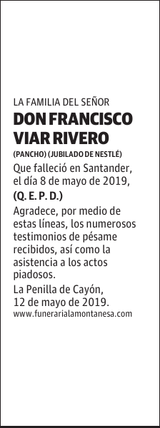 DON FRANCISCO VIAR RIVERO