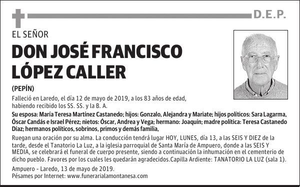 DON JOSÉ FRANCISCO LÓPEZ CALLER