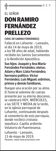 DON RAMIRO FERNÁNDEZ PRELLEZO