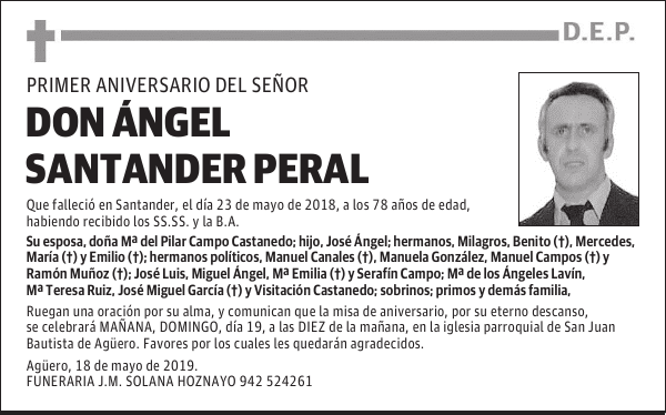 DON ÁNGEL SANTANDER PERAL