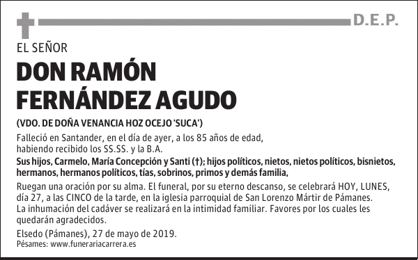 DON RAMÓN FERNÁNDEZ AGUDO