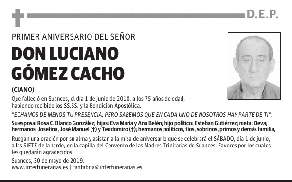 DON LUCIANO GÓMEZ CACHO