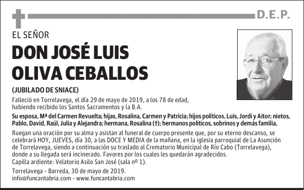 DON JOSÉ LUIS OLIVA CEBALLOS