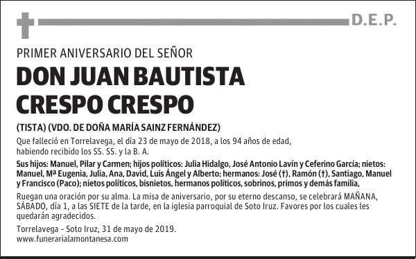 DON JUAN BAUTISTA CRESPO CRESPO