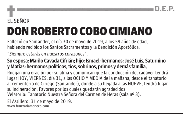 DON ROBERTO COBO CIMIANO