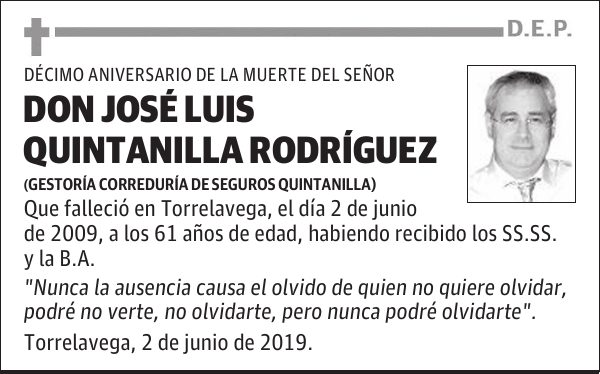 DON JOSÉ LUIS QUINTANILLA RODRÍGUEZ