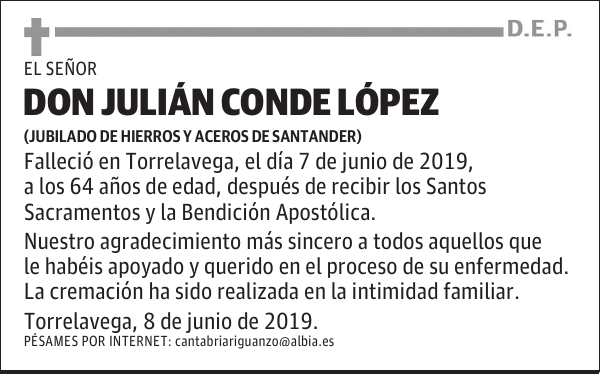 DON JULIÁN CONDE LÓPEZ