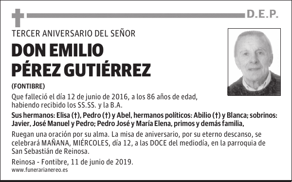 DON EMILIO PÉREZ GUTIÉRREZ