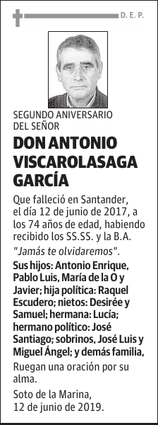 DON ANTONIO VISCAROLASAGA GARCÍA