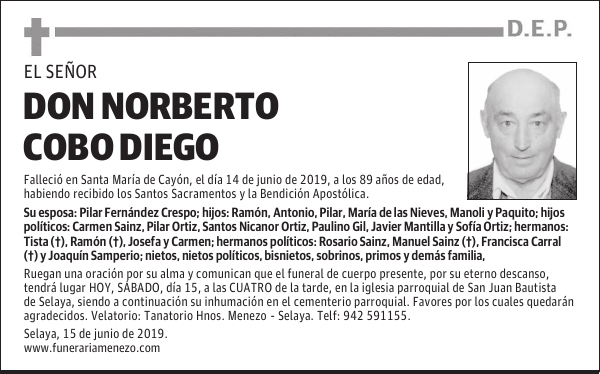DON NORBERTO COBO DIEGO