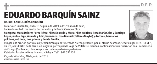 EDUARDO BARQUÍN SAINZ