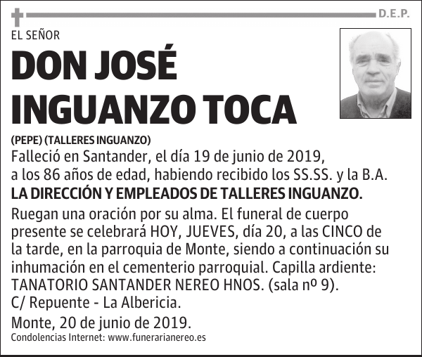 DON JOSÉ IGUANZO TOCA
