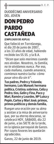 DON PEDRO PARDO CASTAÑEDA
