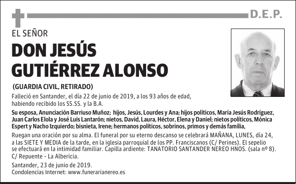DON JESÚS GUTIÉRREZ ALONSO