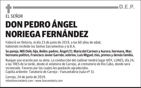 DON PEDRO ÁNGEL NORIEGA FERNÁNDEZ