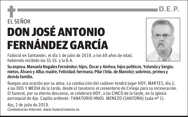 DON JOSÉ ANTONIO FERNÁNDEZ GARCÍA