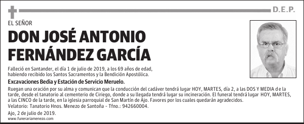 DON JOSÉ ANTONIO FERNÁNDEZ GARCÍA