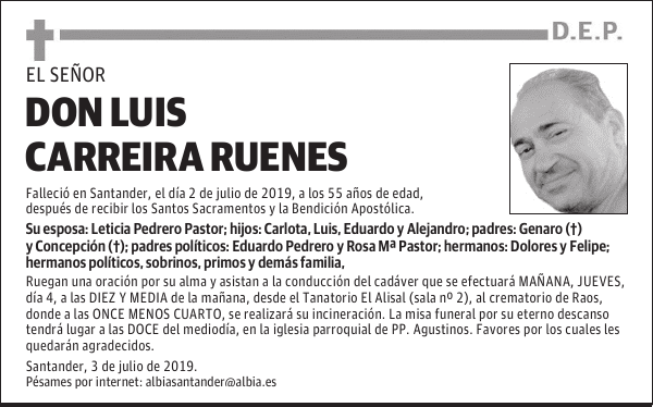 DON LUIS CARREIRA RUENES