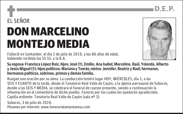 DON MARCELINO MONTEJO MEDIA