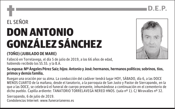 DON ANTONIO GONZÁLEZ SÁNCHEZ