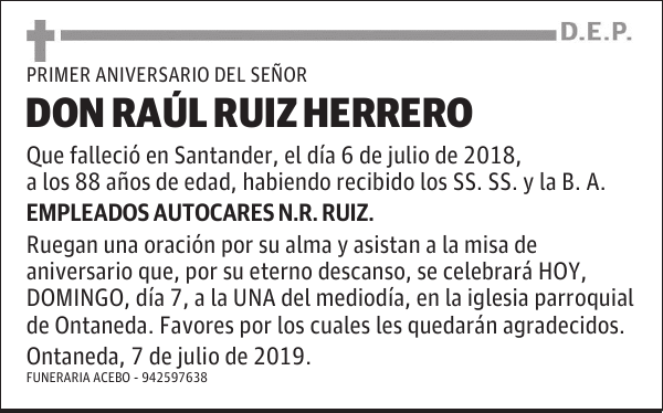 DON RAÚL RUIZ HERRERO