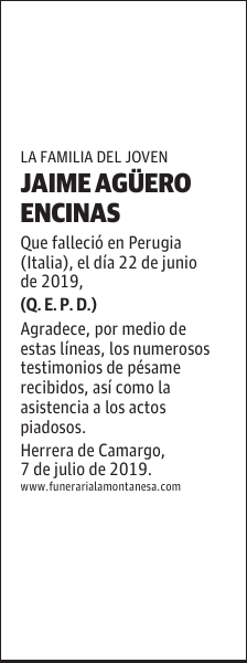 JAIME AGÜERO ENCINAS