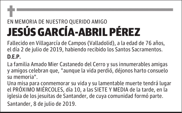 DON JESÚS GARCÍA-ABRIL PÉREZ