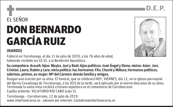 DON BERNARDO GARCÍA RUIZ