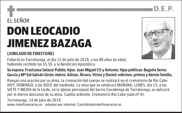 DON LEOCADIO JIMENEZ BAZAGA
