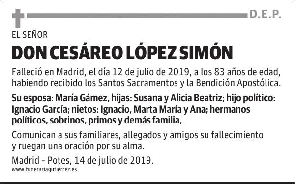 DON CESÁREO LÓPEZ SIMÓN
