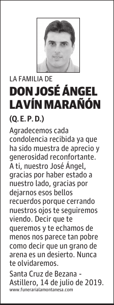 DON JOSÉ ÁNGEL LAVÍN MARAÑÓN