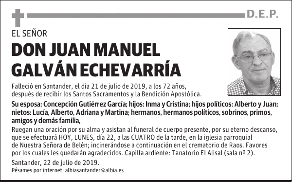 DON JUAN MANUEL GALVÁN ECHEVARRÍA