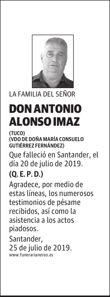 DON ANTONIO ALONSO IMAZ