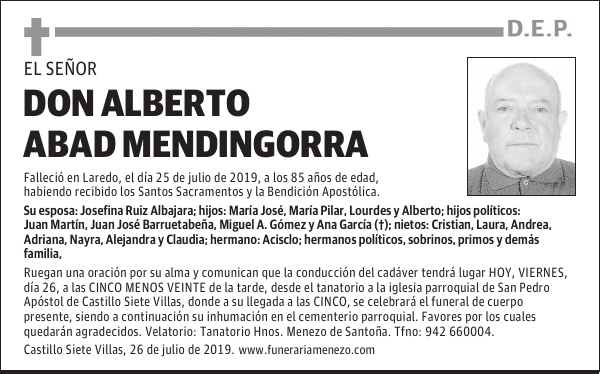 DON ALBERTO ABAD MENDINGORRA