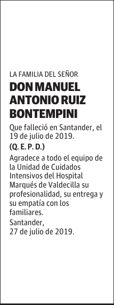 DON MANUEL ANTONIO RUIZ BONTEMPINI