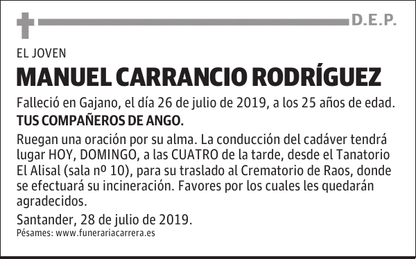 MANUEL CARRANCIO RODRÍGUEZ