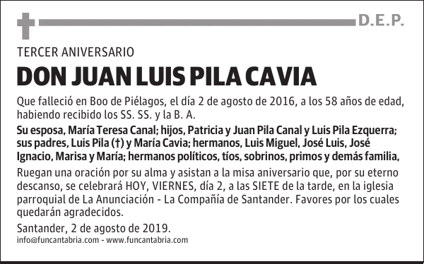 DON JUAN LUIS PILA CAVIA