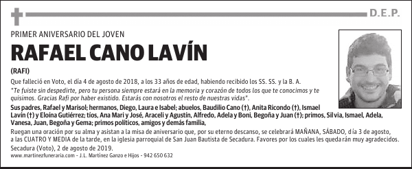 RAFAEL CANO LAVÍN