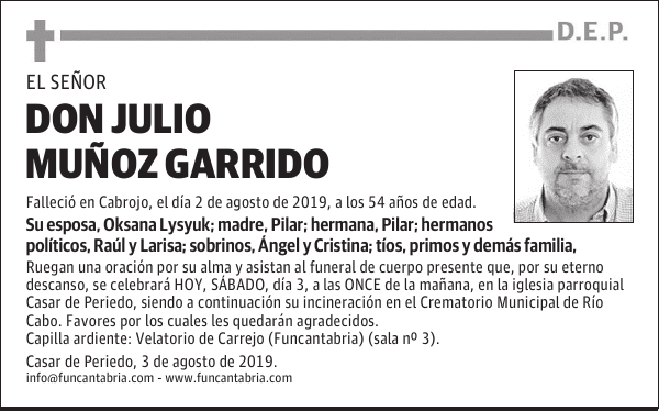 DON JULIO MUÑOZ GARRIDO