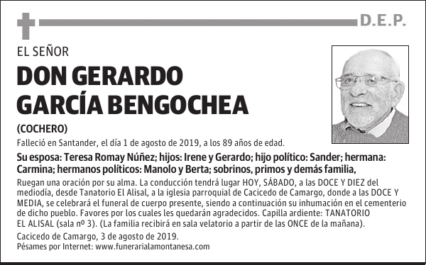 DON GERARDO GARCÍA BENGOCHEA