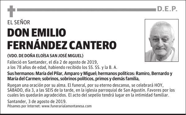 DON EMILIO FERNÁNDEZ CANTERO