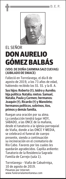 DON AURELIO GÓMEZ BALBÁS