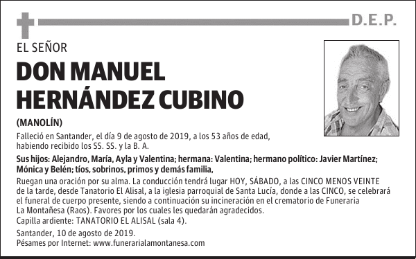 DON MANUEL HERNÁNDEZ CUBINO