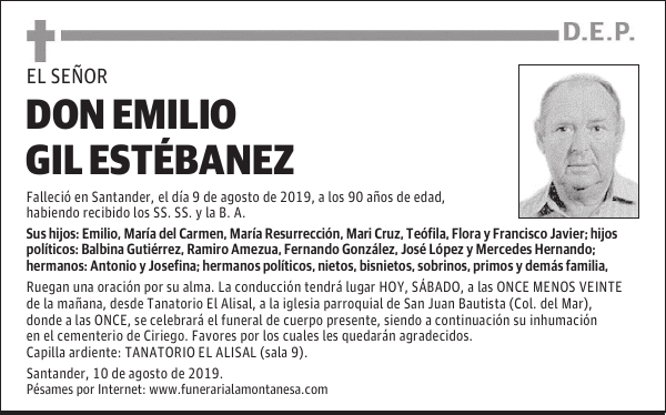 DON EMILIO GIL ESTÉBANEZ