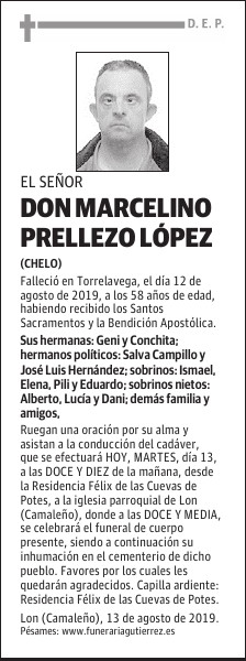 DON MARCELINO PRELLEZO LÓPEZ