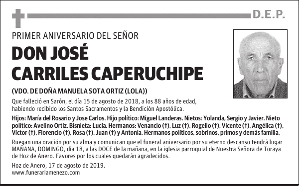 DON JOSÉ CARRILES CAPERUCHIPE