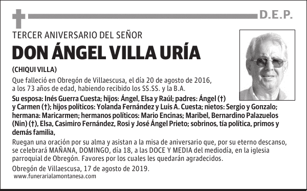 DON ÁNGEL VILLA URÍA