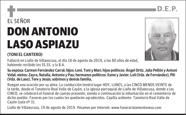 DON ANTONIO LASO ASPIAZU