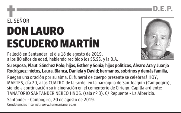 DON LAURO ESCUDERO MARTÍN